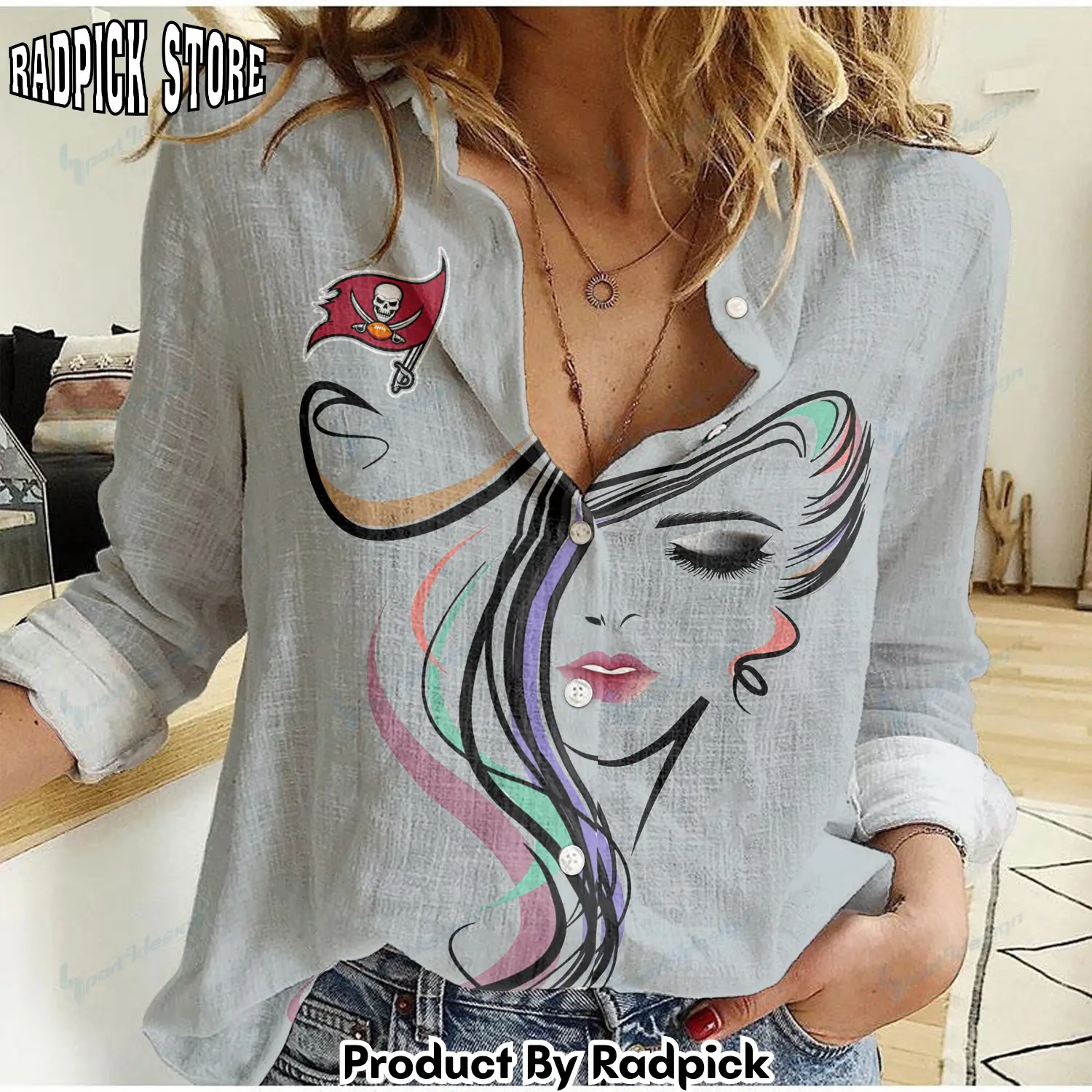 Radpick tampa bay buccaneers woman shirt rp66292
